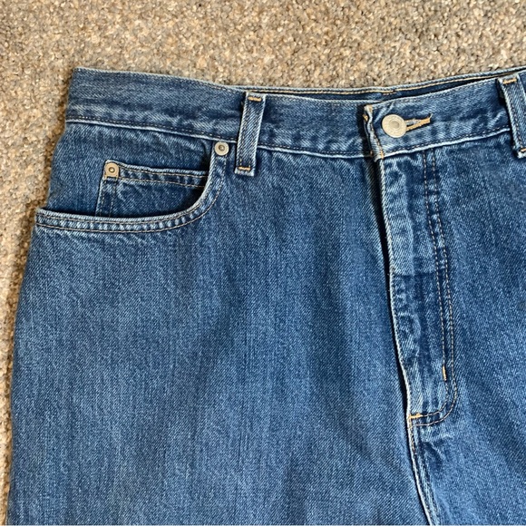 Lands’ End women’s blue high rise baggie fit jeans size 14 - Picture 6 of 12